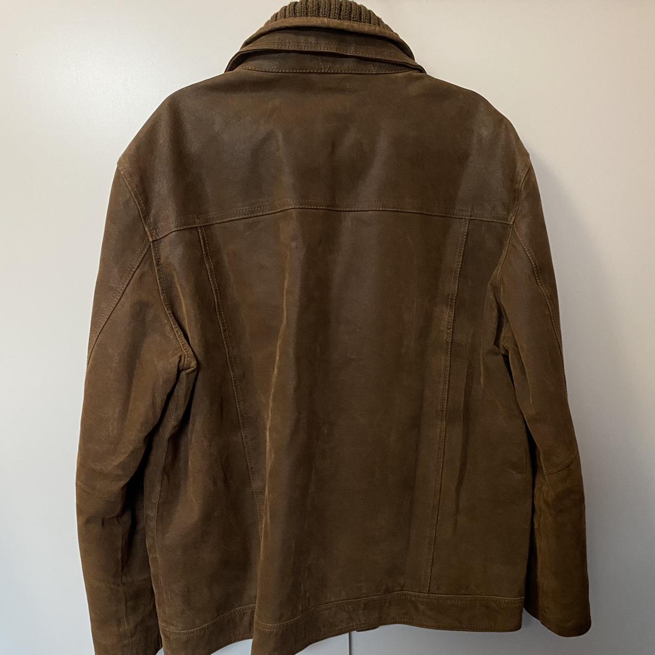 Leather Bomber Jacket Barneys Brown Heavy Leather Winter Coat