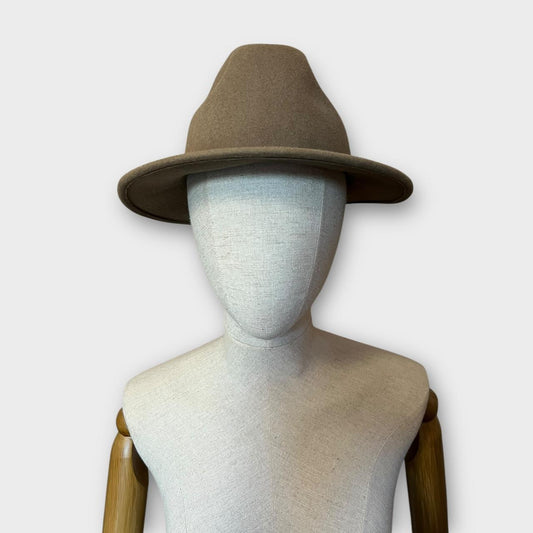 Vintage Wool Tribly Hat Beige