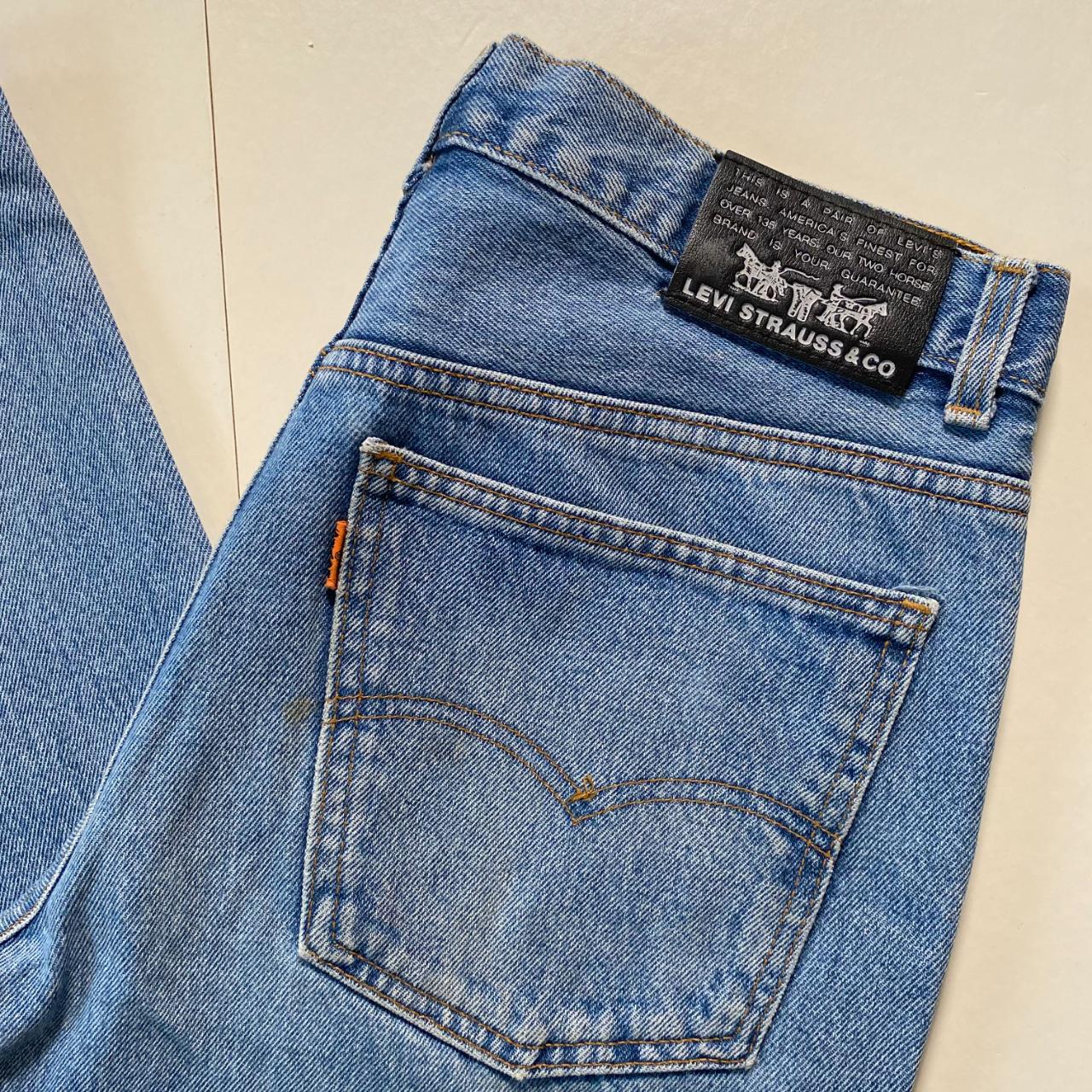 Vintage Levi's Jeans Orange Tab 630 High Waisted Light Wash Blue Jeans  Tapered High Rise Straight Le