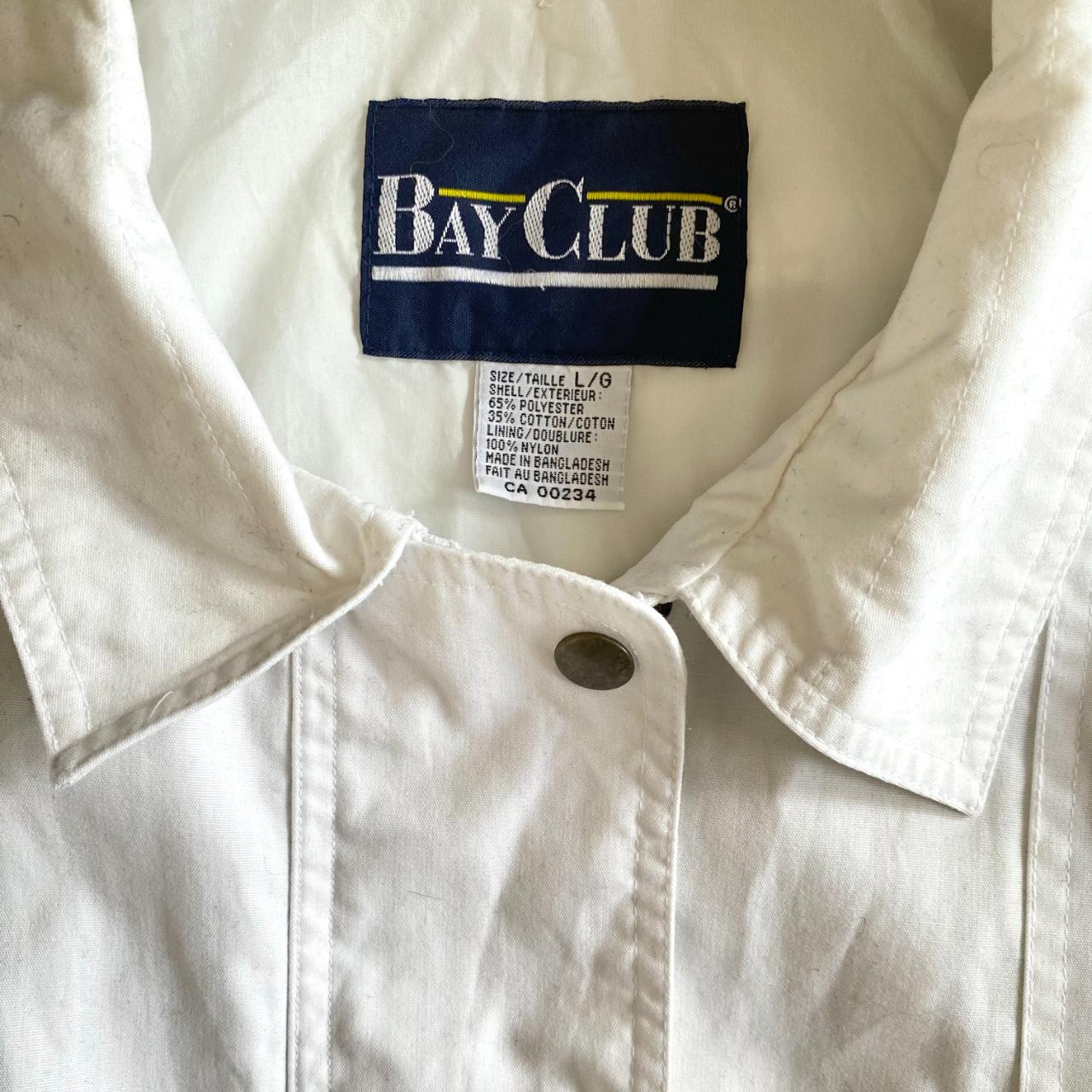 Light Weight Jacket Vintage 90s White Windbreaker Jacket Sprint Jacket with Zip & Button Closure