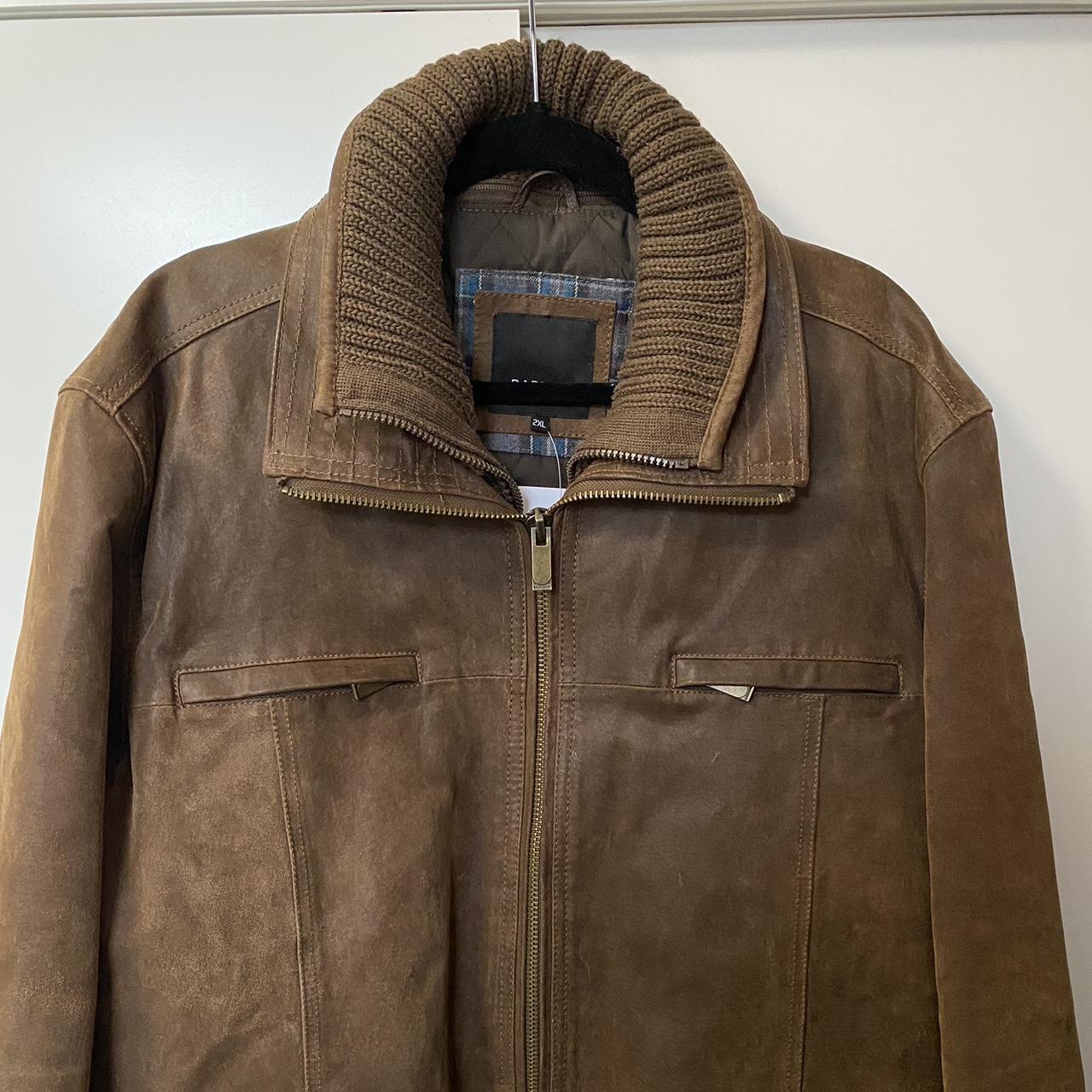 Leather Bomber Jacket Barneys Brown Heavy Leather Winter Coat