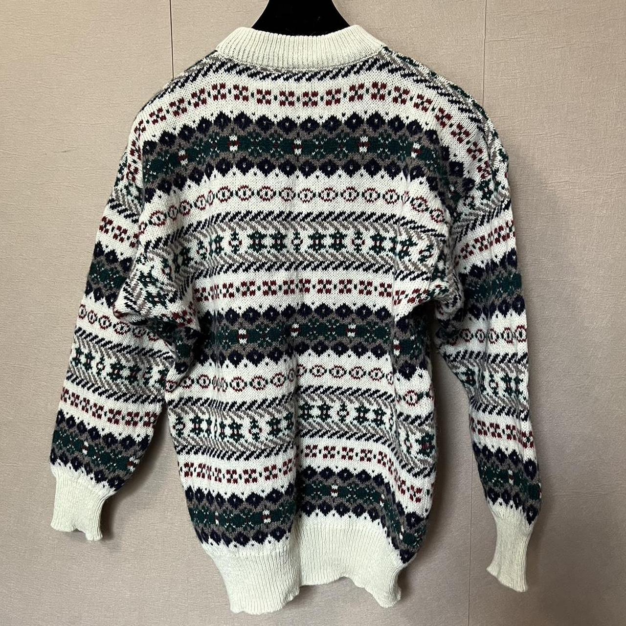 Vintage Jumper Knit Wool Pullover Dad Sweater Pattern Retro Knitwear Avanti