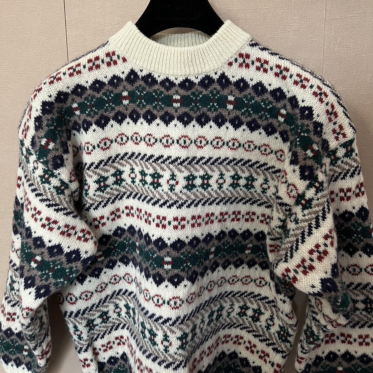 Vintage Jumper Knit Wool Pullover Dad Sweater Pattern Retro Knitwear Avanti